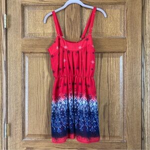 5/$15 Rewind Summery Red & Blue Dress Small